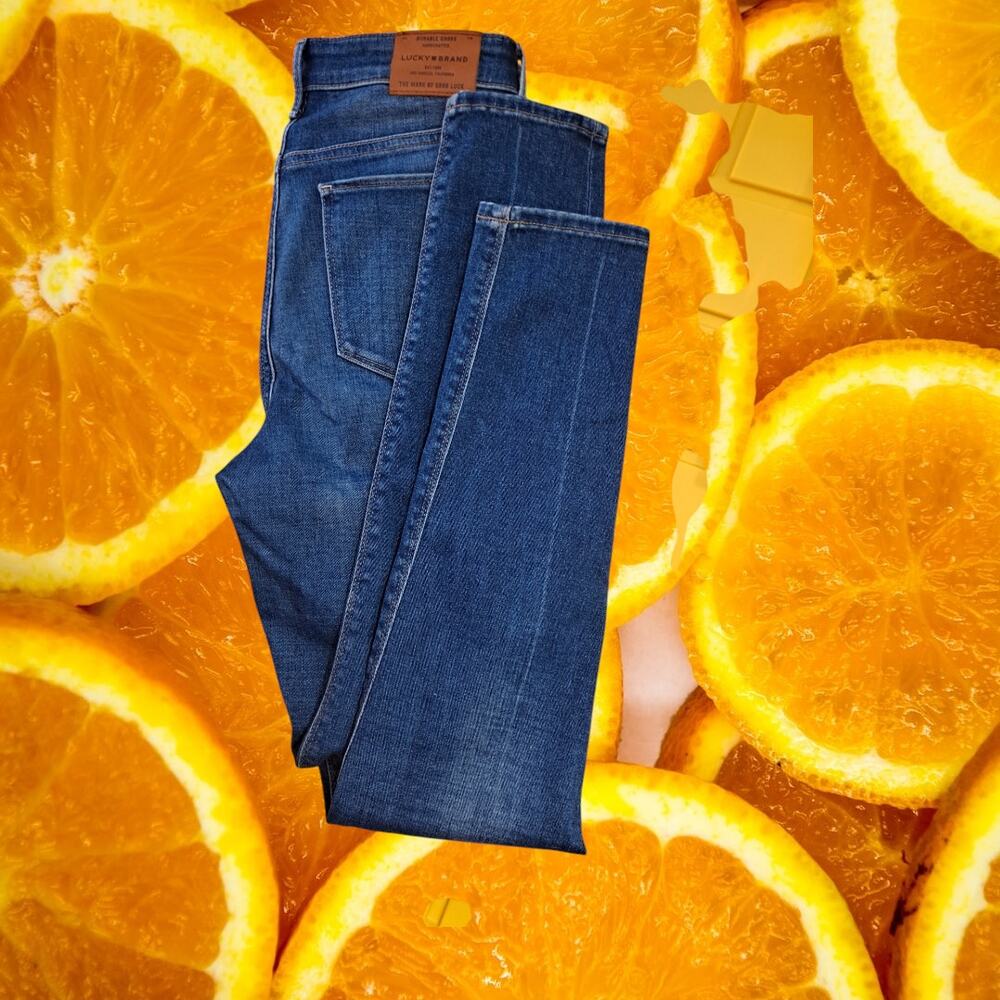 Lucky Brand Women's Candiani Denim Fabrics Straight Ankle Jeans‎ Size 8/28
